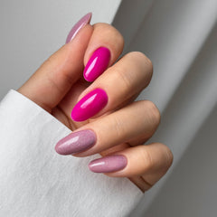 Lakier UV do paznokci Semilac Hybrid 319 Shimmer Dust Pink 7ml