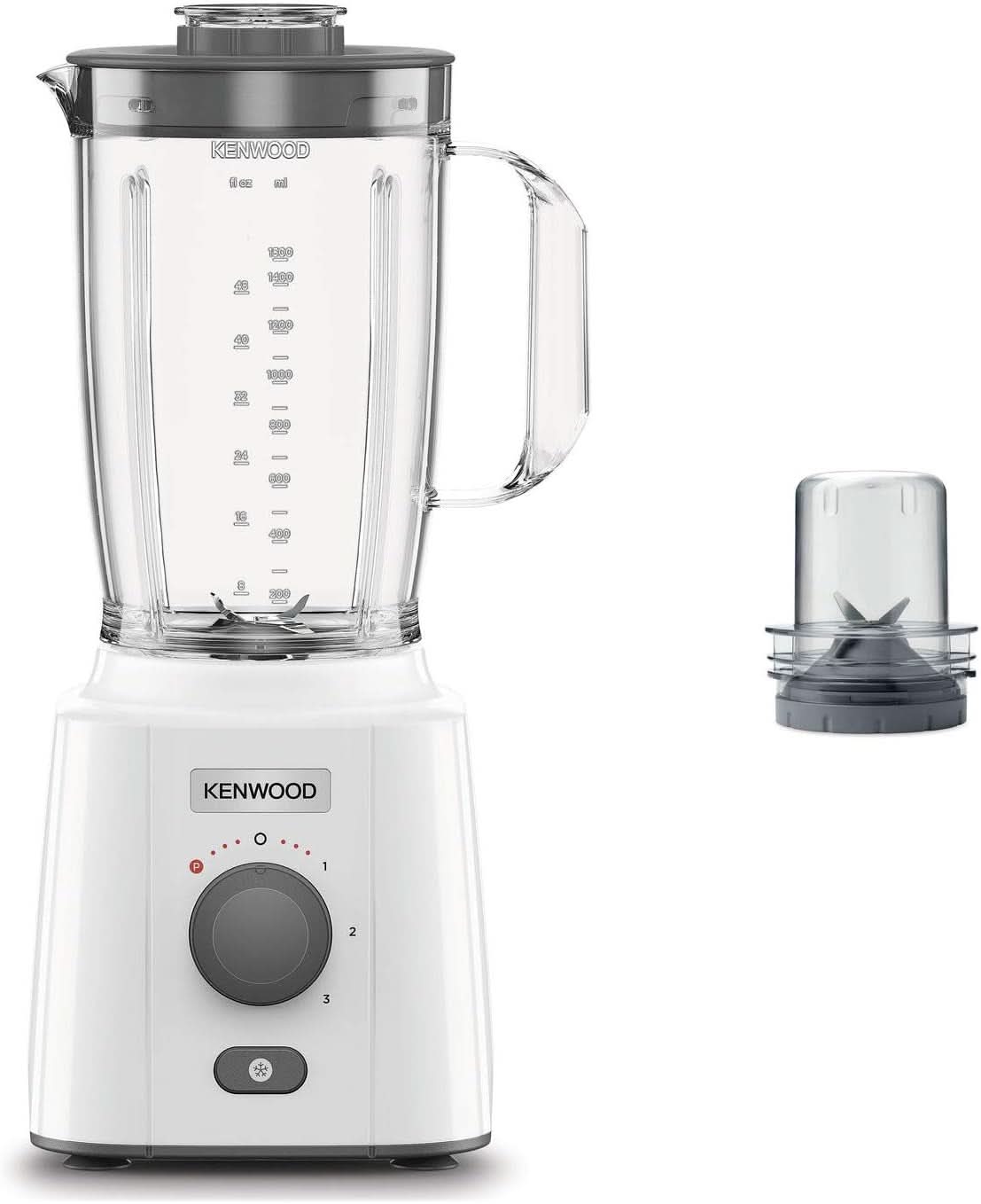Kenwood BLP41.C0WH Mixer, Kunststoff, Grau, Weiß Bucatarie Naty Shop 650W + Tritatutto
