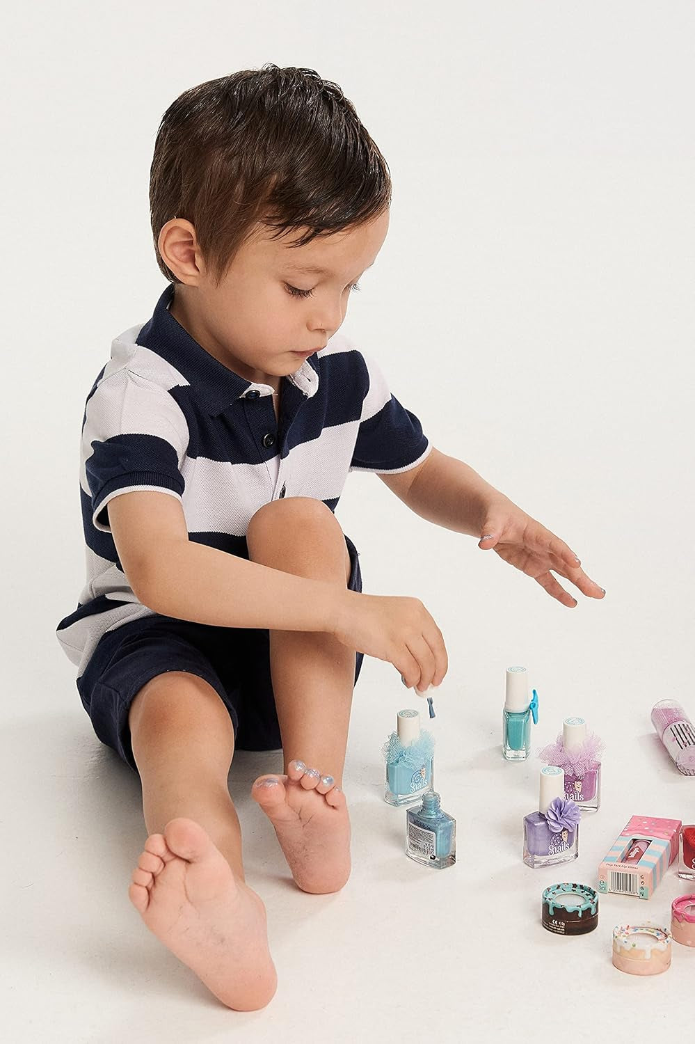 Snails 511794 Lakier do paznokci dla dzieci o smaku kozim, formuła usuwalna, na bazie wody, bezpieczny, wegański, z odżywczą wodą różaną