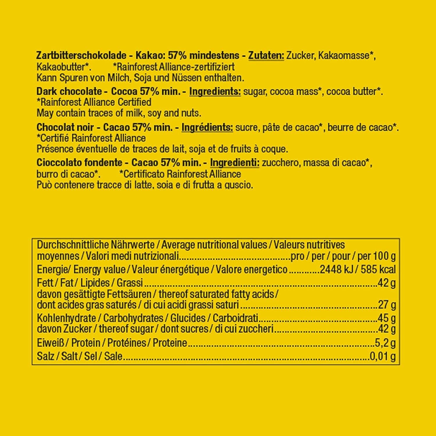 Günthart Backdecor, 90 kawałków czekoladowych liter, alfabetu i cyfr w delikatnej ciemnej czekoladzie, 47 gramów Naty Shop