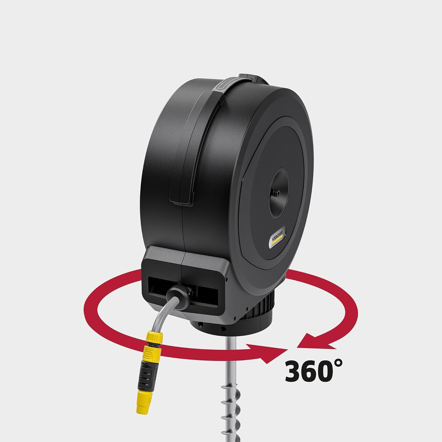 Cutie automată pentru furtun Kärcher HBX 5.35: furtun de 35 m, furtun de conectare: 1,5 m; retragere automată a furtunului, convenabilă și flexibilă, neagră
