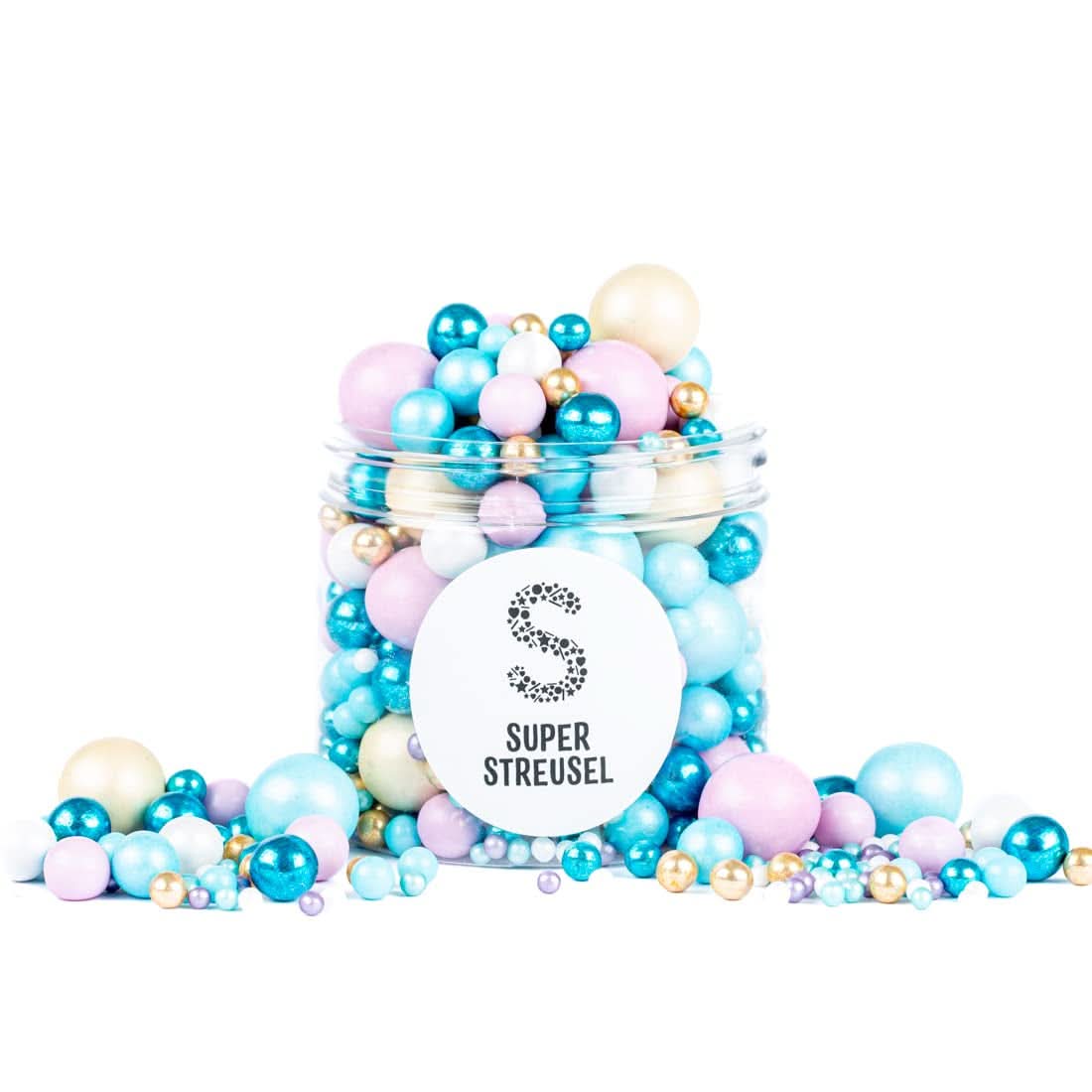 Super Streusel Sea Bubbles, perle și bile de zahăr, 190 grame Naty Shop