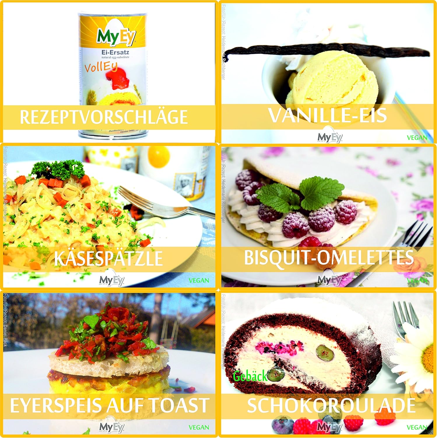 MyEy VollEy Ei Ersatz 200g - Wegański proszek do gotowania i pieczenia