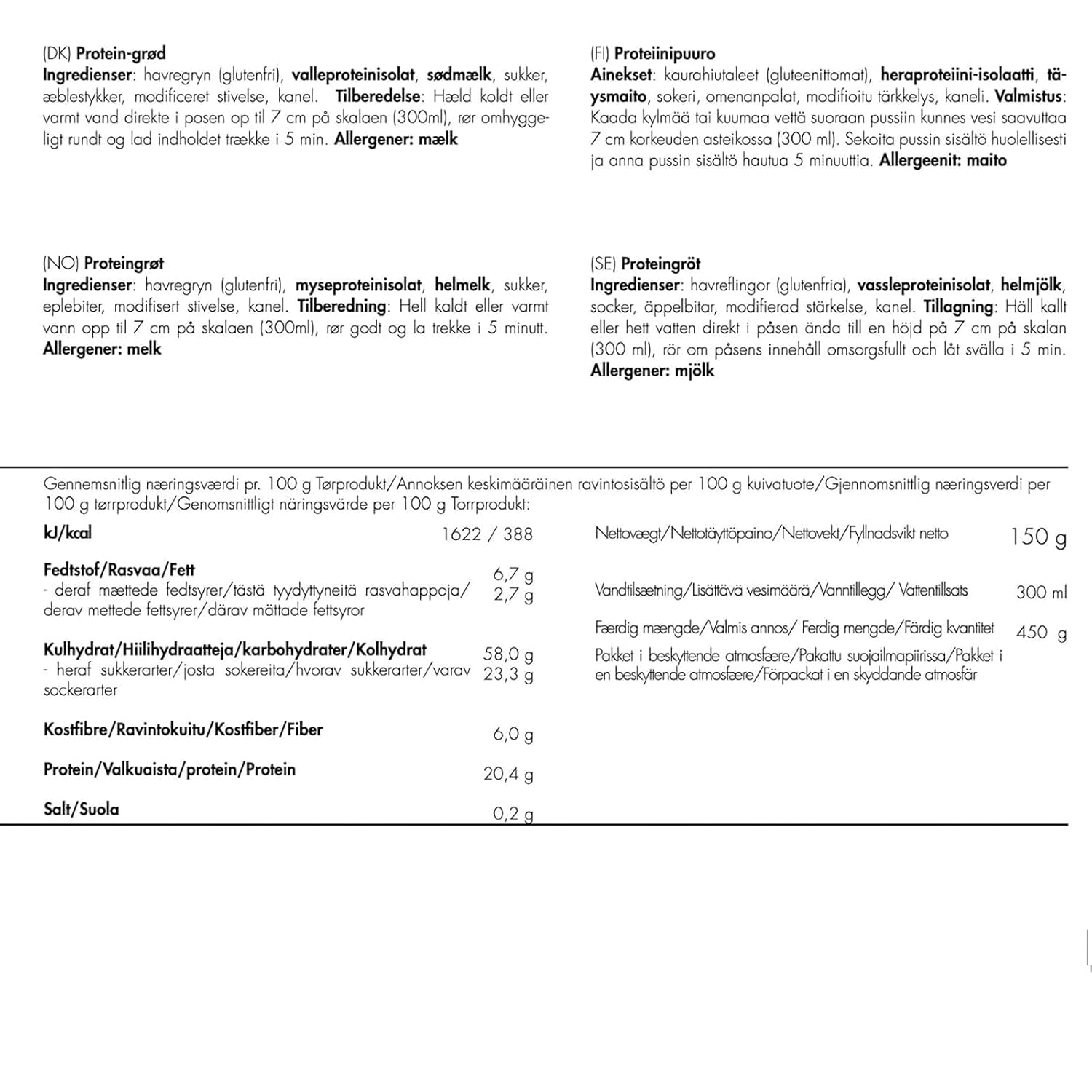 Trek'n Eat Protein Owsianka – wysokobiałkowe śniadanie na świeżym powietrzu | Stół liofilizowany na kemping, wędrówki i wyprawy | Sycące, szybkie w przygotowaniu, idealne w podróży