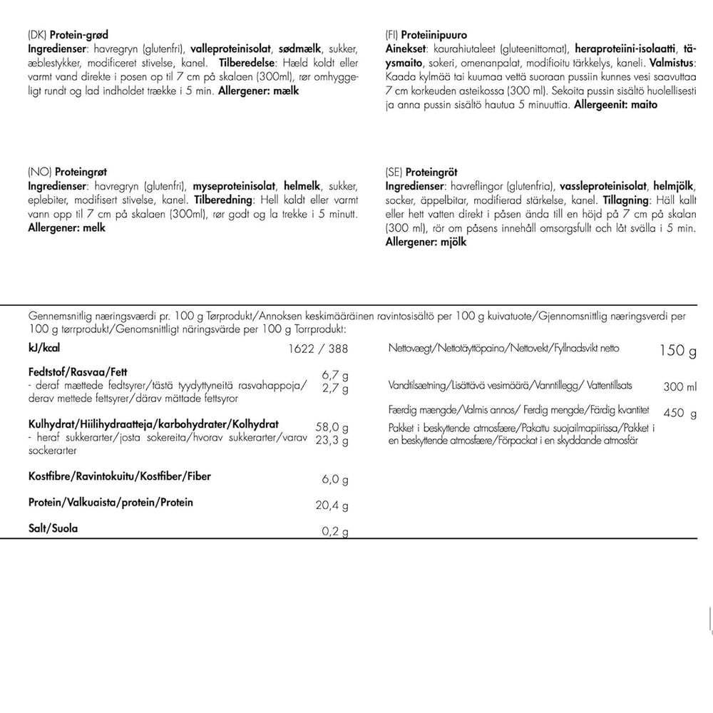 Trek'n Eat Protein Owsianka – wysokobiałkowe śniadanie na świeżym powietrzu | Stół liofilizowany na kemping, wędrówki i wyprawy | Sycące, szybkie w przygotowaniu, idealne w podróży