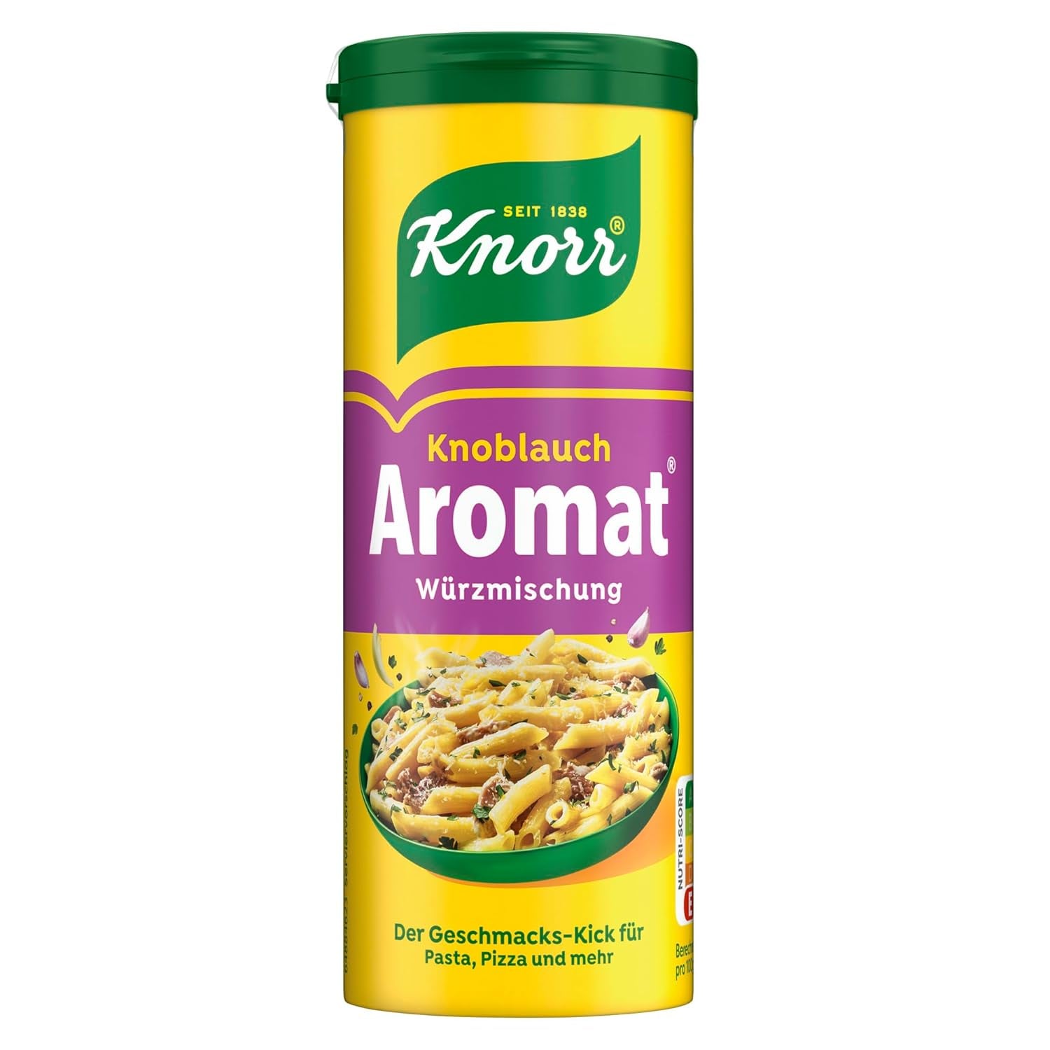 Knorr Würzmischung Garlic Aromat für schnelle Gerichte zum Würzen und Verfeinern von Pasta, Pizza, Gemüse und mehr 90 g
