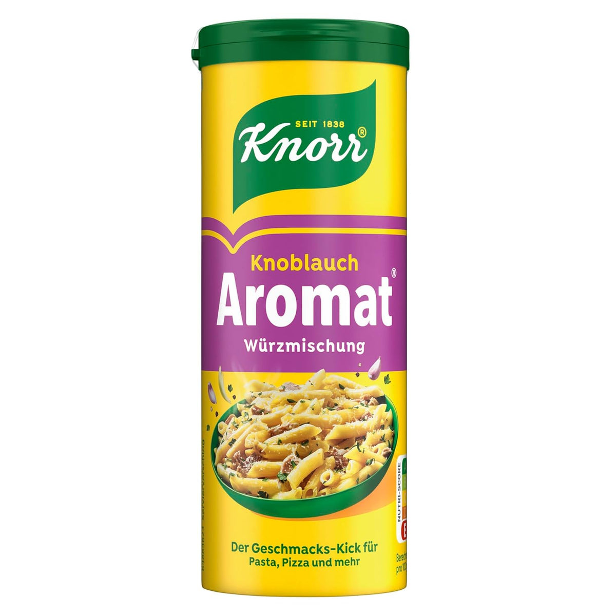 Knorr Würzmischung Garlic Aromat für schnelle Gerichte zum Würzen und Verfeinern von Pasta, Pizza, Gemüse und mehr 90 g