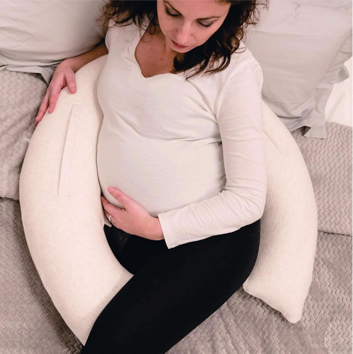 Wielofunkcyjna poduszka do karmienia 4 w 1, Soft Nova, beżowa, pojedyncza poduszka: 202 cm, fotel, 40 X 75 X 22 cm Akcesoria Żywność i karmienie piersią Sklep Bebe Naty