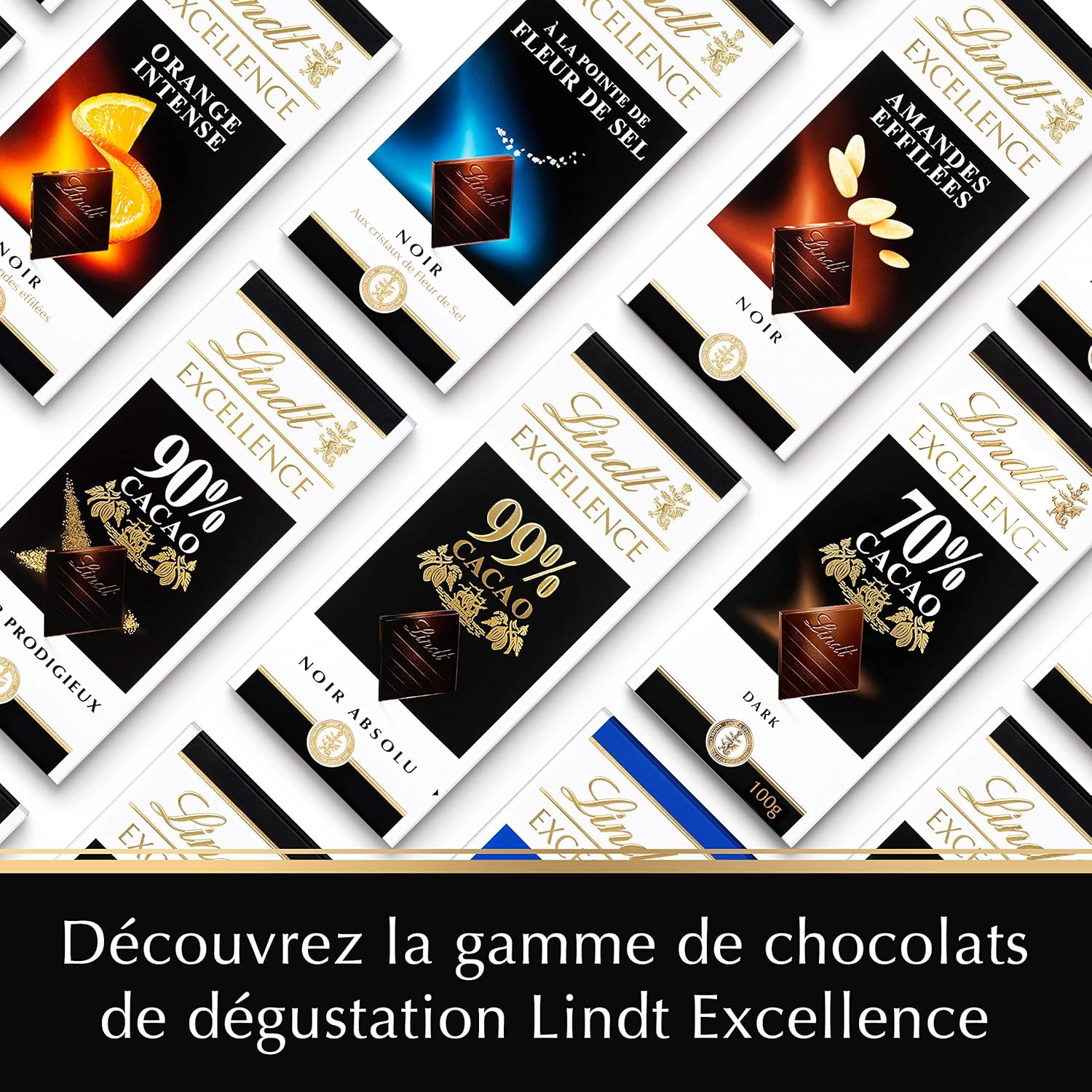 Lindt Excellence 78-procentowy batonik kakaowy - Intensywność kakaowa Trwałość Wegański batonik 100g Idealny prezent