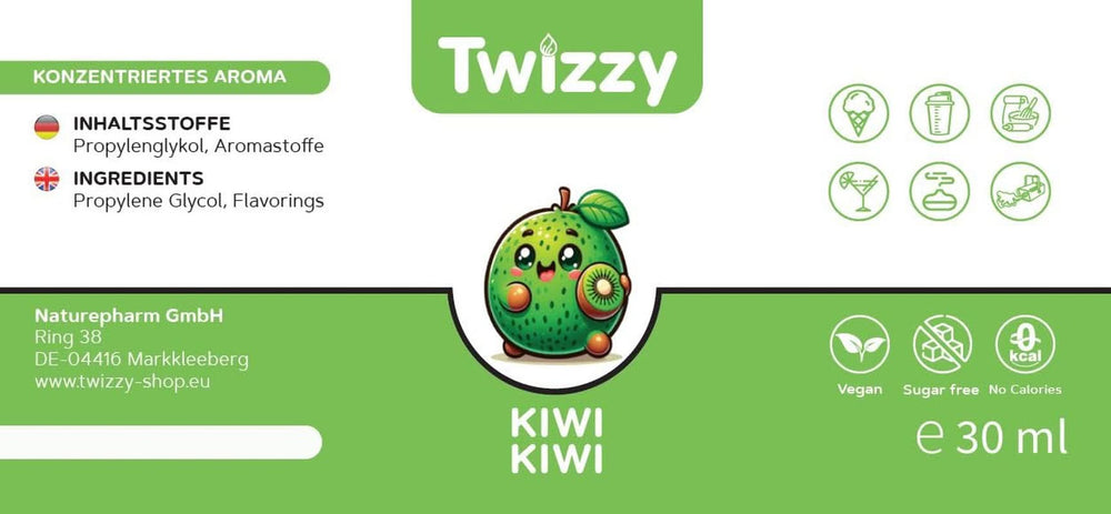 Twizzy Skoncentrowany aromat kiwi, 30 ml Aromas Naty Shop