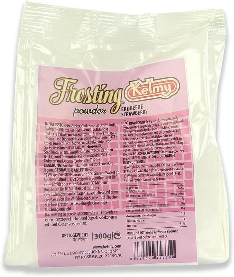 Pulbere pentru glazură Kelmy căpșuni, 300 grame Glazuri si Decor Naty Shop