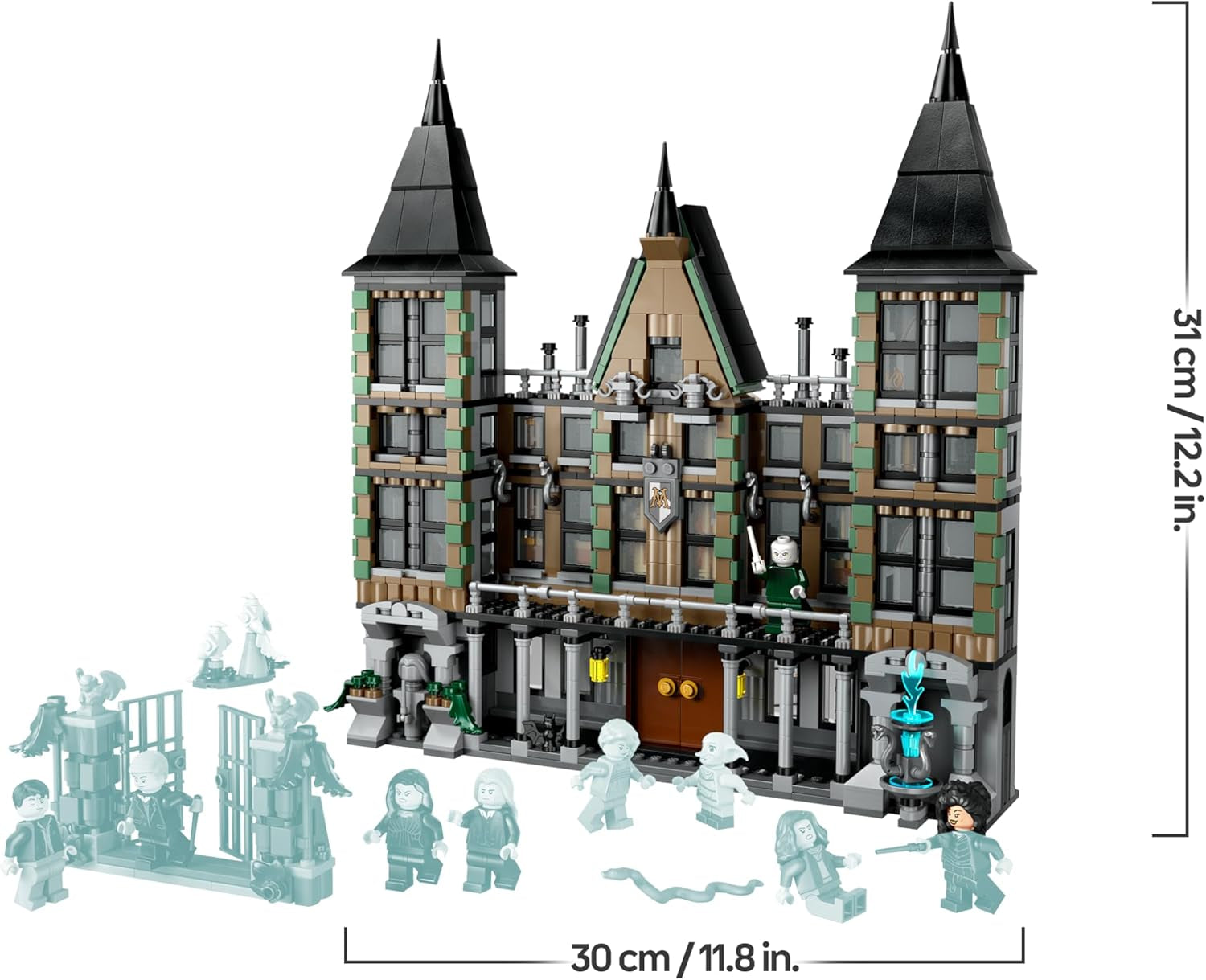 LEGO Harry Potter Landsitz der Familie Malfoy, Fantasy Spielzeug zum Sammeln und Ausstellen, Geschenk für Jungen, Mädchen und Fans der Zauberwelt, Geschenkidee mit 9 Minifiguren 76453