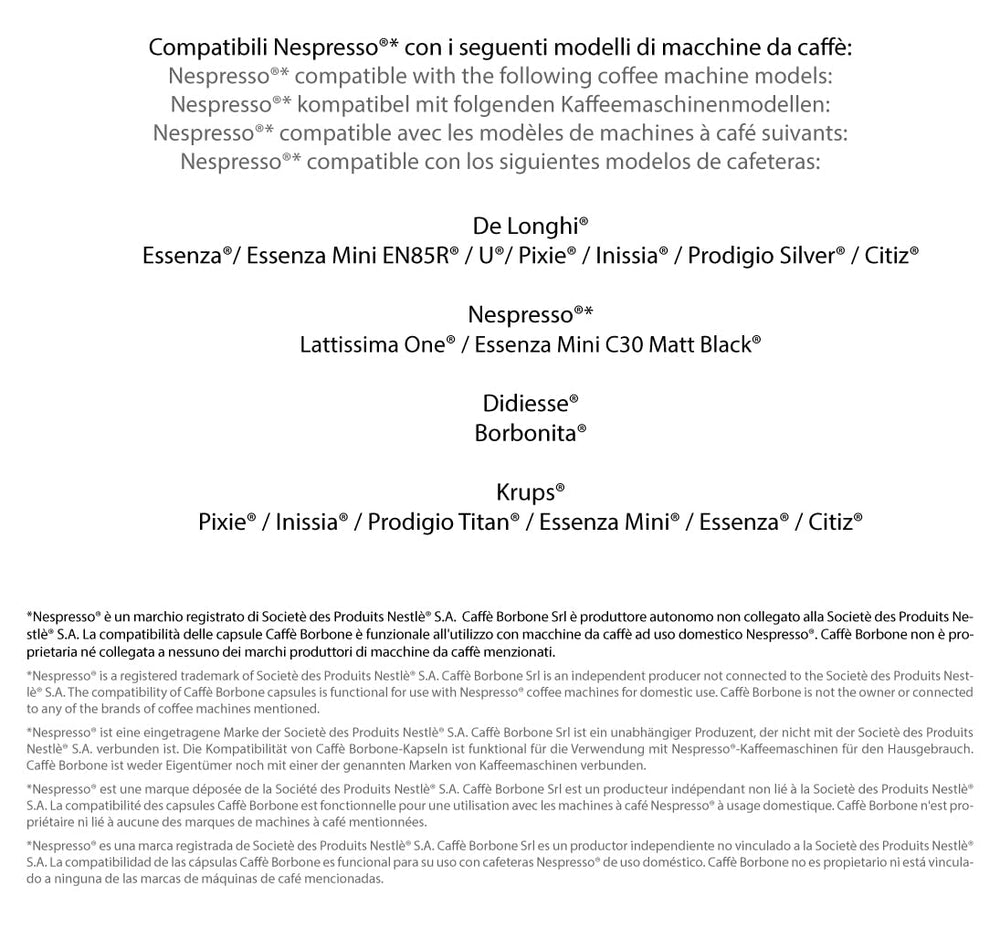 Caffè Borbone Respresso, Rote Kaffeemischung - 50 Kapseln - Kompatibel mit Nespresso®* Haushalts-Espressomaschinen