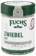 Fuchs Gewürze - Zwiebel rot geschnitten - Gewürz für Pürees, Salad oder Brotaufstriche - naturalne składniki - 40 g w wiederverwendbarer, recyclebarer Dawka