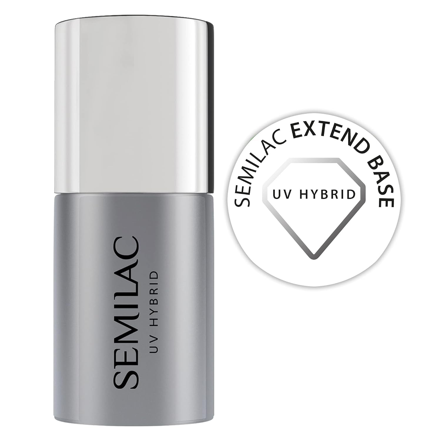Semilac Pure & Clean Baza do lakieru UV 7ml – Samopoziomująca baza hybrydowa do wrażliwych paznokci