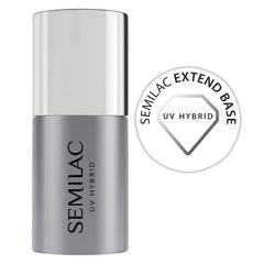 Semilac Pure & Clean Baza do lakieru UV 7ml – Samopoziomująca baza hybrydowa do wrażliwych paznokci