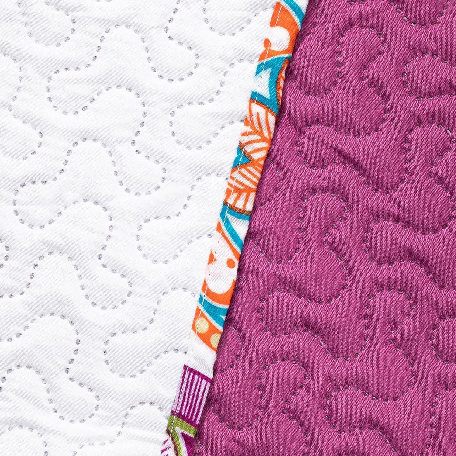 Decoking 12222 Narzuta 200X220 cm Różowy Fioletowy Biały Kolorowy Antracyt Narzuta Dwie Strony Kolorowy Różowy Biały Fioletowy Pikowanie Bibi Łóżka i Koce Besuche den DecoKing-Store