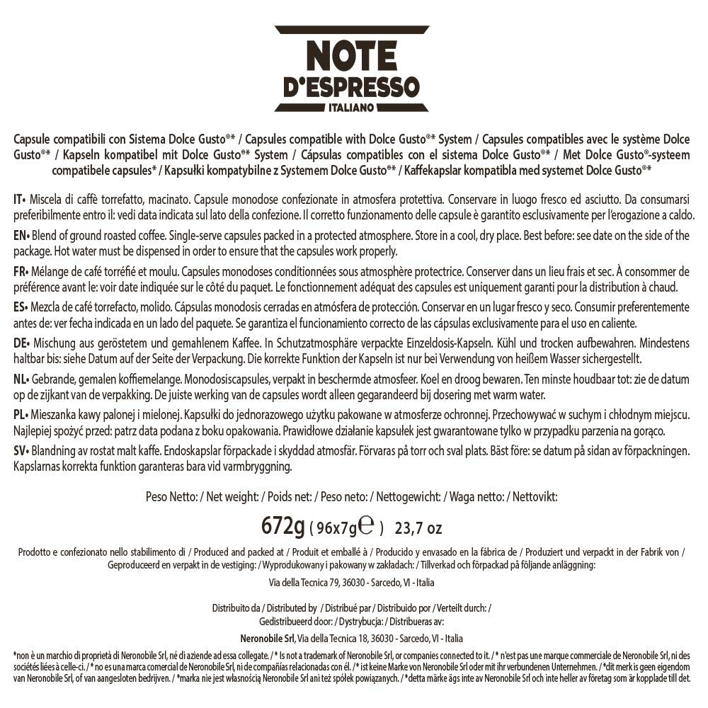 Extremo Coffee Capsules Dolce Gusto Compatible 7g x 96 capsules