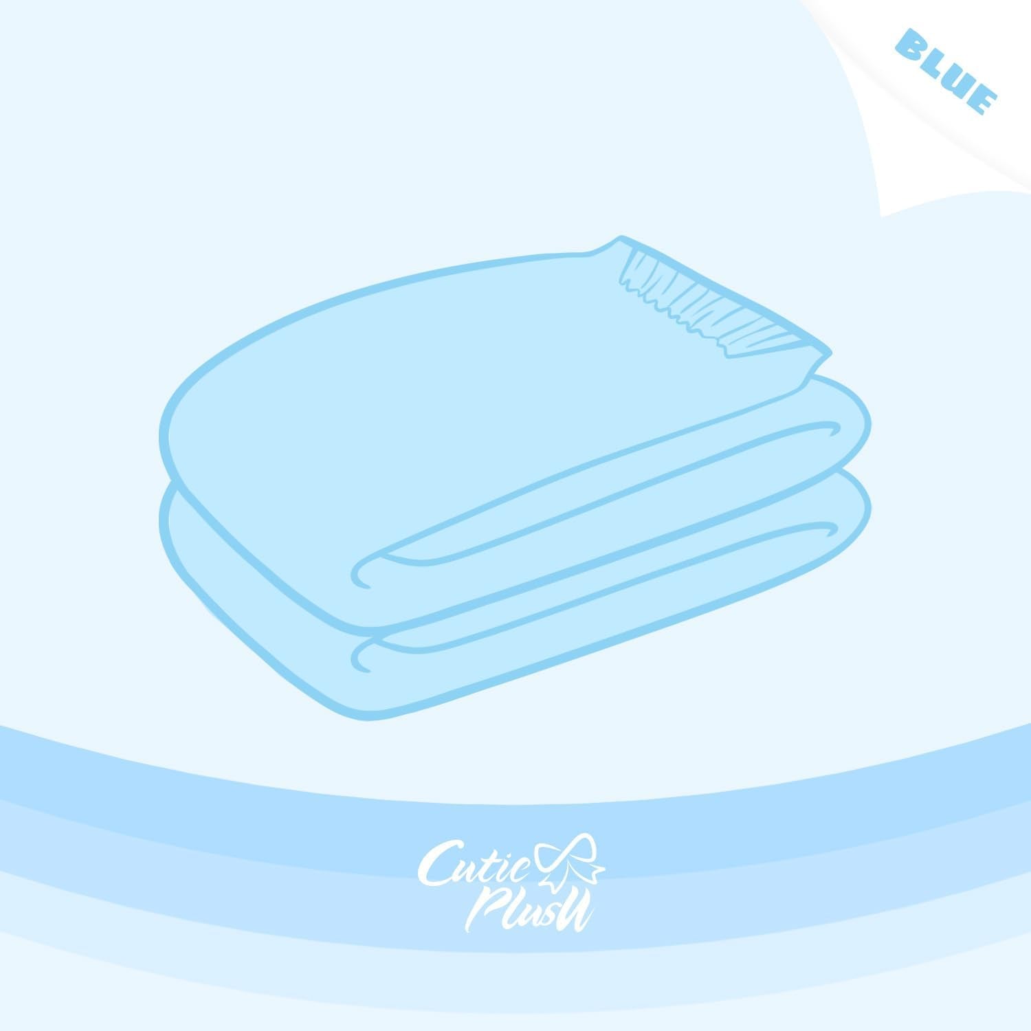 Pieluchy dla dorosłych CutiePlusU, sucha powierzchnia, maksymalna chłonność przez noc, jednorazowa pieluszka dla osób nietrzymających moczu – niebieska, 2 szt. (średnia 71–96 cm)