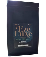 Cafea Espresso Noire Elegance 500g – 50% Arabica și 50% Robusta din Brazilia și India – prăjire medie, puternică și cremoasă cu ciocolată neagră – intensitate 8 – incl. espressor gratuit