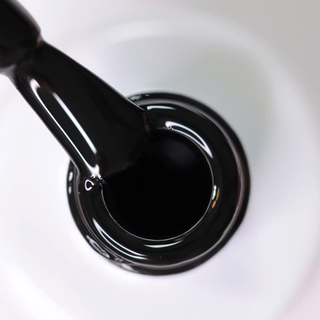 Lakier UV do paznokci alessandro Striplac Midnight Black – Delikatny i trwały – Łatwe usuwanie dzięki technologii usuwania peelingu – Wegański i nietestowany na zwierzętach – 8 ml