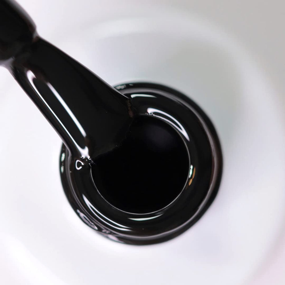 Lakier UV do paznokci alessandro Striplac Midnight Black – Delikatny i trwały – Łatwe usuwanie dzięki technologii usuwania peelingu – Wegański i nietestowany na zwierzętach – 8 ml