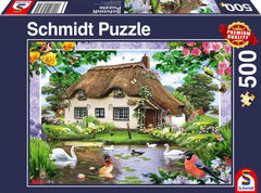 Schmidt Spiele Romantyczny dworek na wsi 500 elementów Puzzle Naty Shop Domyślny tytuł