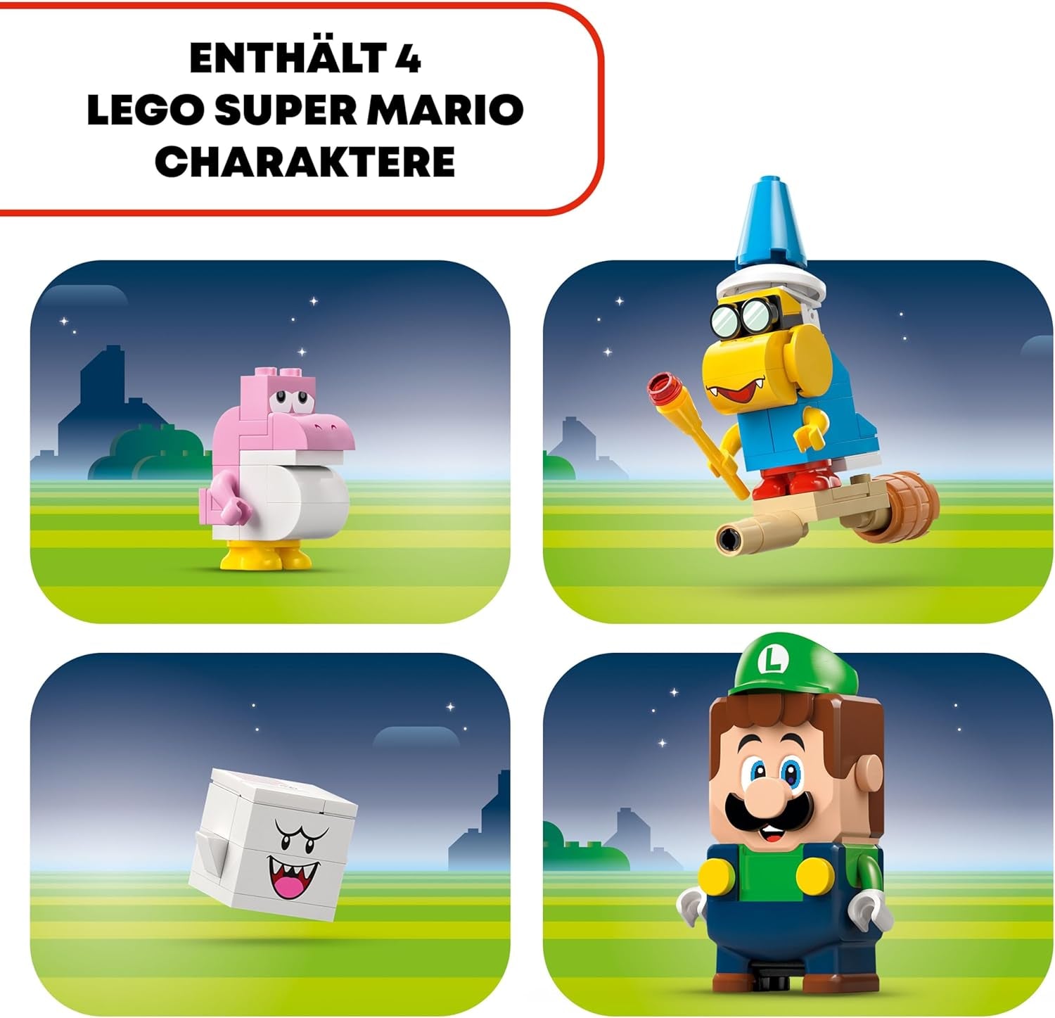 LEGO Super Mario Abenteuer z interaktywnym Luigi, Nintendo Geschenk für Jungen, Mädchen i Gamer ab 6 Jahren, Abenteuer-Spielset für Kinder z różowym Baby Yoshi 71440