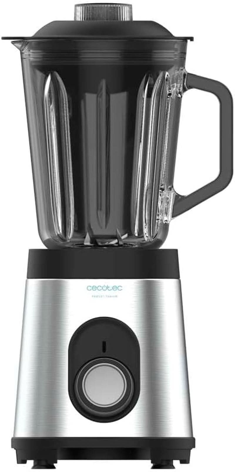 Mieszalnik Cecotec Glas Power Schwarz Titan 1000 INOX. 1000 W, Edelstahlgehäuse, 6-Blatt-Blatt Mit Schwarzer Titanbeschichtung, 1.5-L-Glaskrug, 5 Geschwindigkeiten [Energieeffizienzklasse a +] Kuchnia Naty Shop