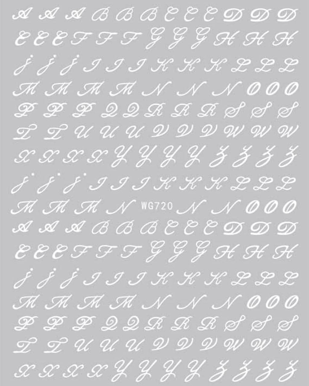 6 Blatt Nagelsticker Alte Alphabetzahlen Nagelaufkleber Selbstklebend Alte Briefe Nail Art Sticker Dekoration Nageldesign Zubehör