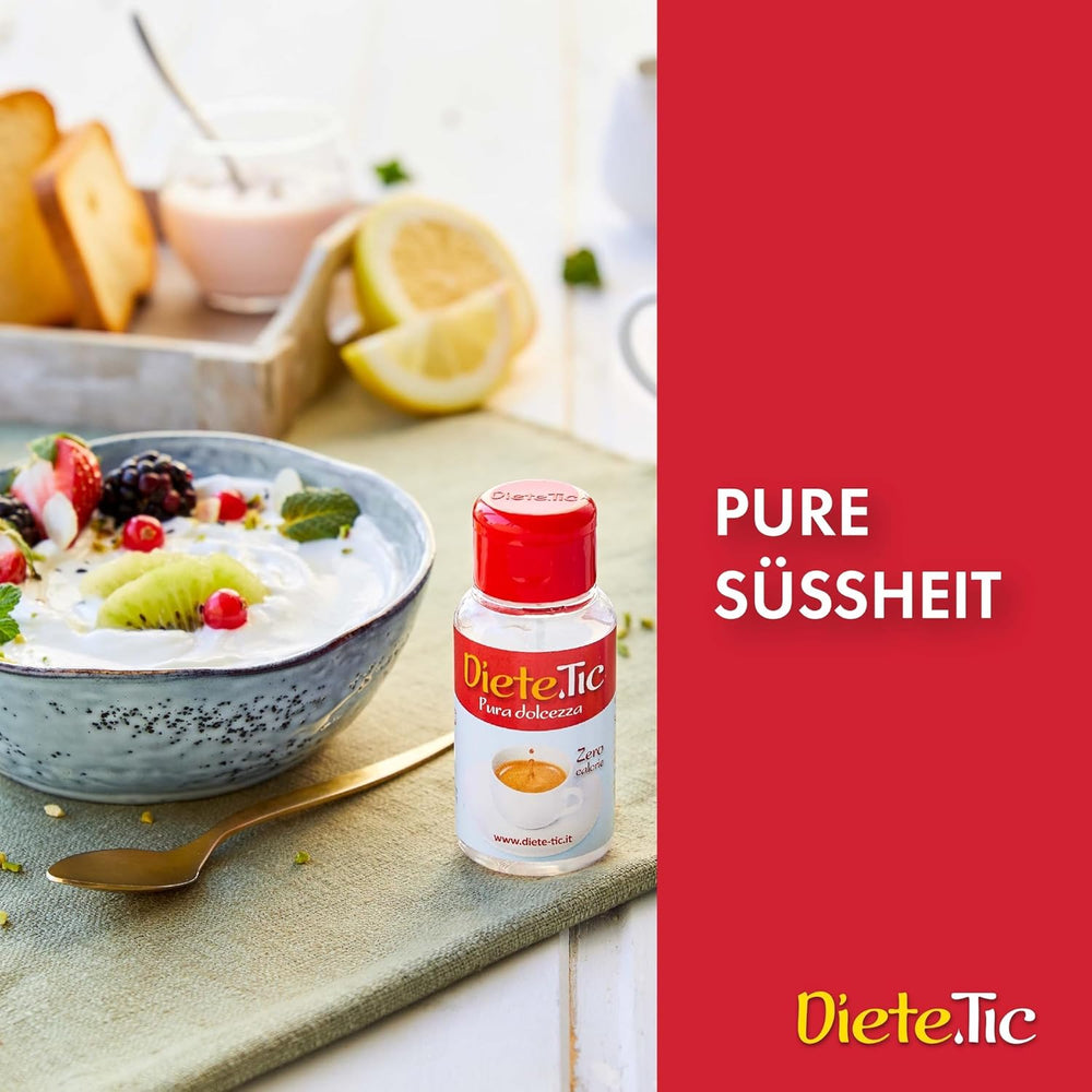 Bezkaloryczny słodzik w płynie, wielkość sprayu 3 x 50 ml (1 kropla MAXI = 1 łyżeczka cukru), bezglutenowy, bez konserwantów i bez aspartamu, idealny do deserów, napojów i jogurtów