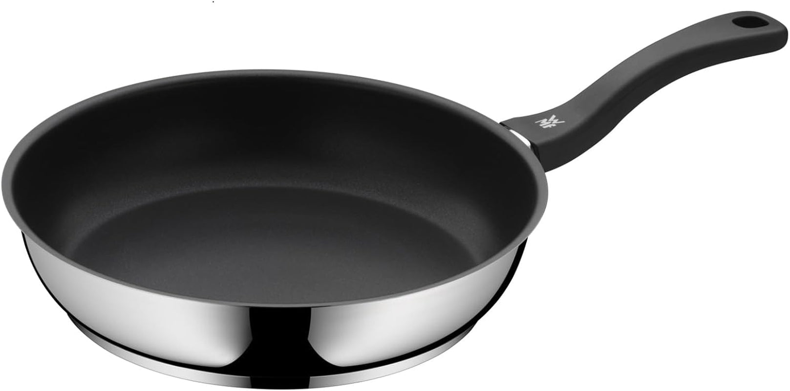 WMF Devil Pfannenset 2-Teilig, Bratpfanne 28 Cm + 24 Cm, Pfanne Induktion, Cromargan Edelstahl Beschichtet, Kunststoffgriff Naty Shop