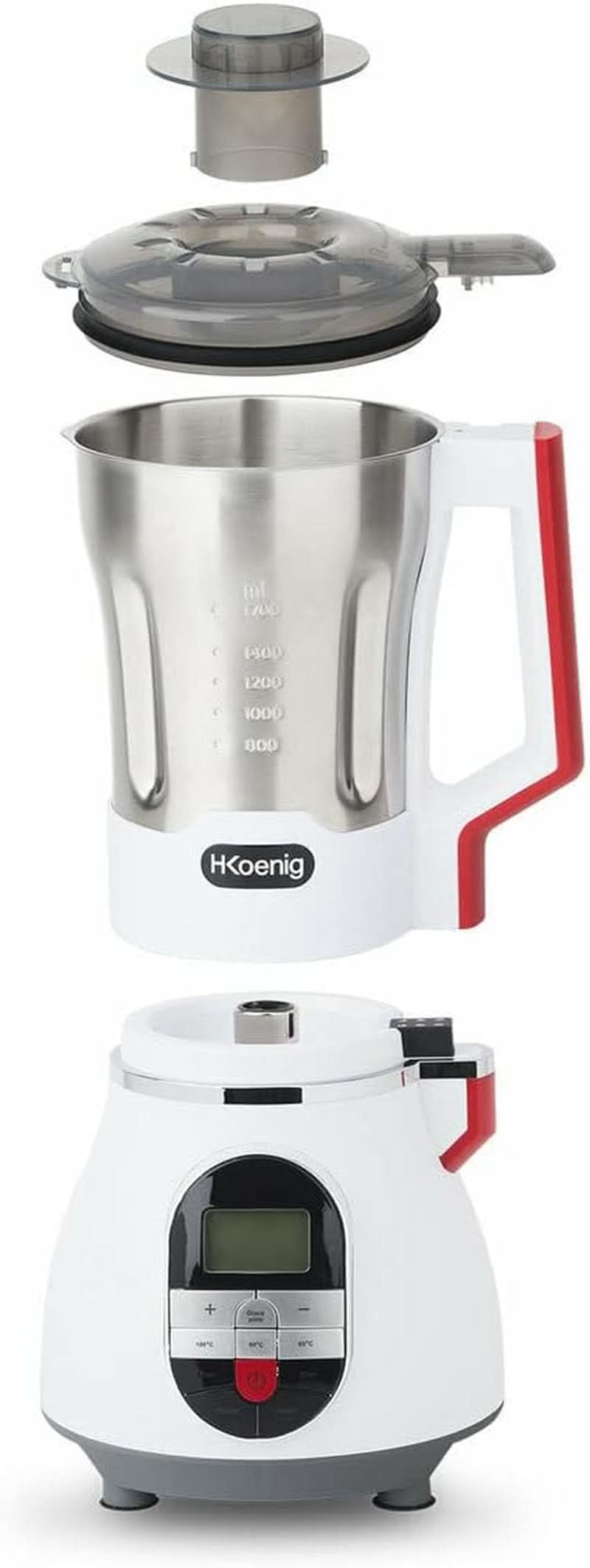 H.KOENIG MXC36 Suppenzubereiter/Mikser/Kruszarka do lodu/Koch- Und Mixfunktion/Bis 1.7 L/Bis 900 W/Edelstahlgehäuse / Sklep dla matki i dziecka Naty