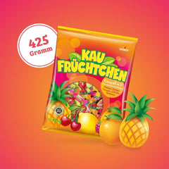 Kaufrüchtchen – 1 x 425G – karmelki w pięciu owocowych smakach Naty Shop