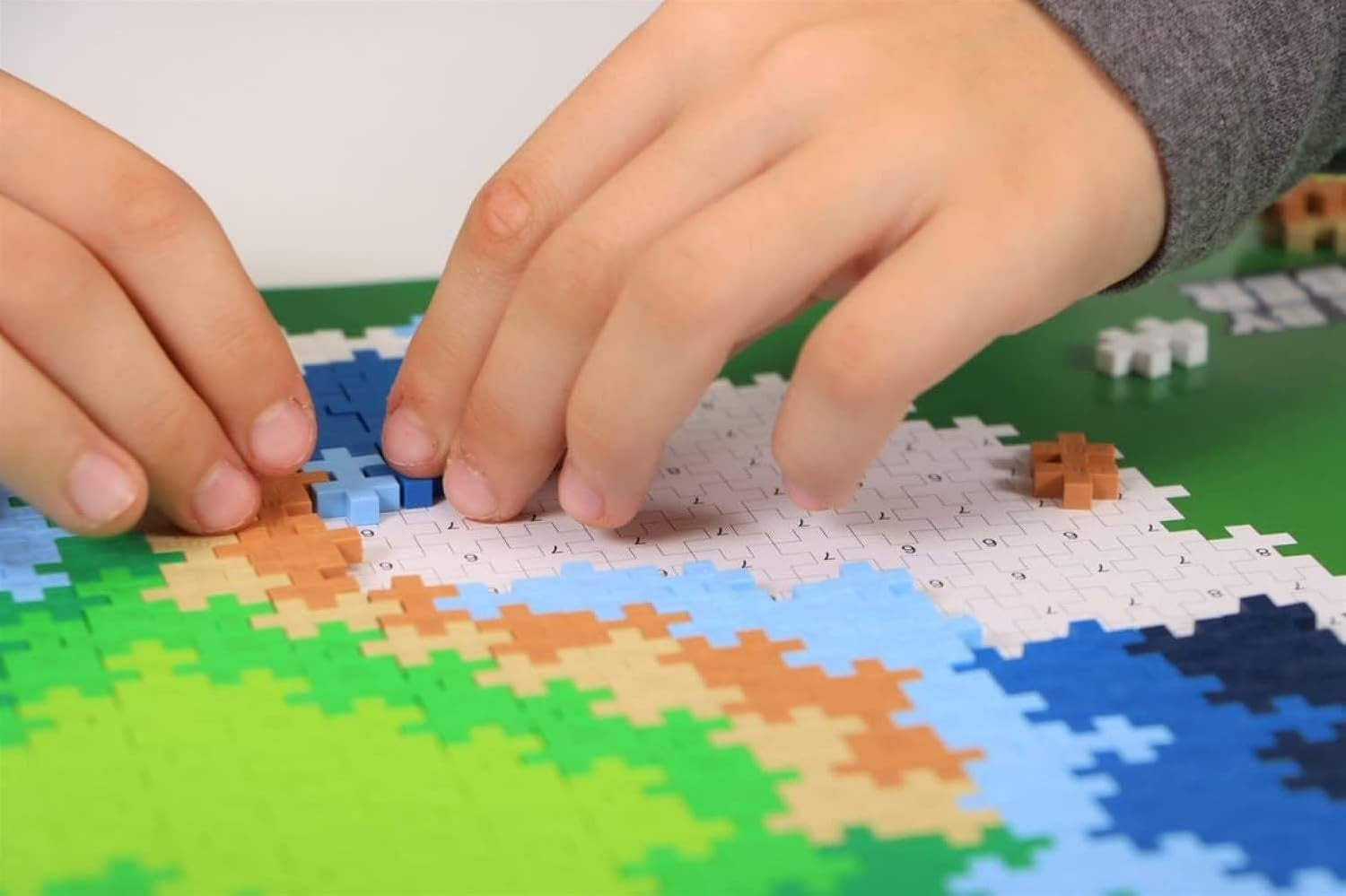 PLUS PLUS Puzzle z klocków Ziemia 800 szt. Globe, Erde
