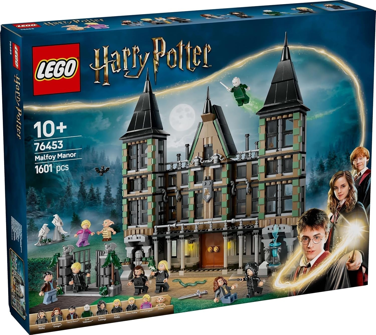 LEGO Harry Potter Malfoy Family Country Estate, fantastyczna zabawka do kolekcjonowania i eksponowania, prezent dla chłopców, dziewcząt i fanów świata czarodziejów, pomysł na prezent z 9 minifigurkami 76453 Zestawy do budowania Besuche den LEGO-Store