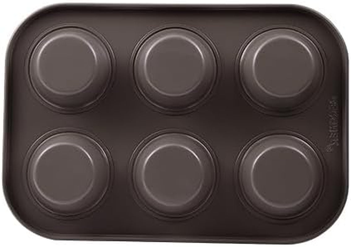 BERGNER BAKING LOVERS - Zestaw Von 2 X 6 Cup Muffinformen - Kohlenstoffstahl Mit Ilag Essential, PFOA Frei, Leicht Zu Reinigen Formy i blachy do pieczenia Naty Shop