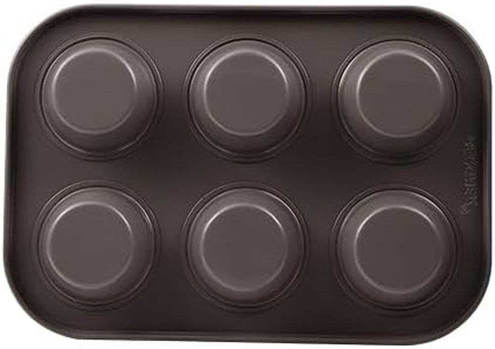 BERGNER BAKING LOVERS - Zestaw Von 2 X 6 Cup Muffinformen - Kohlenstoffstahl Mit Ilag Essential, PFOA Frei, Leicht Zu Reinigen Formy i blachy do pieczenia Naty Shop