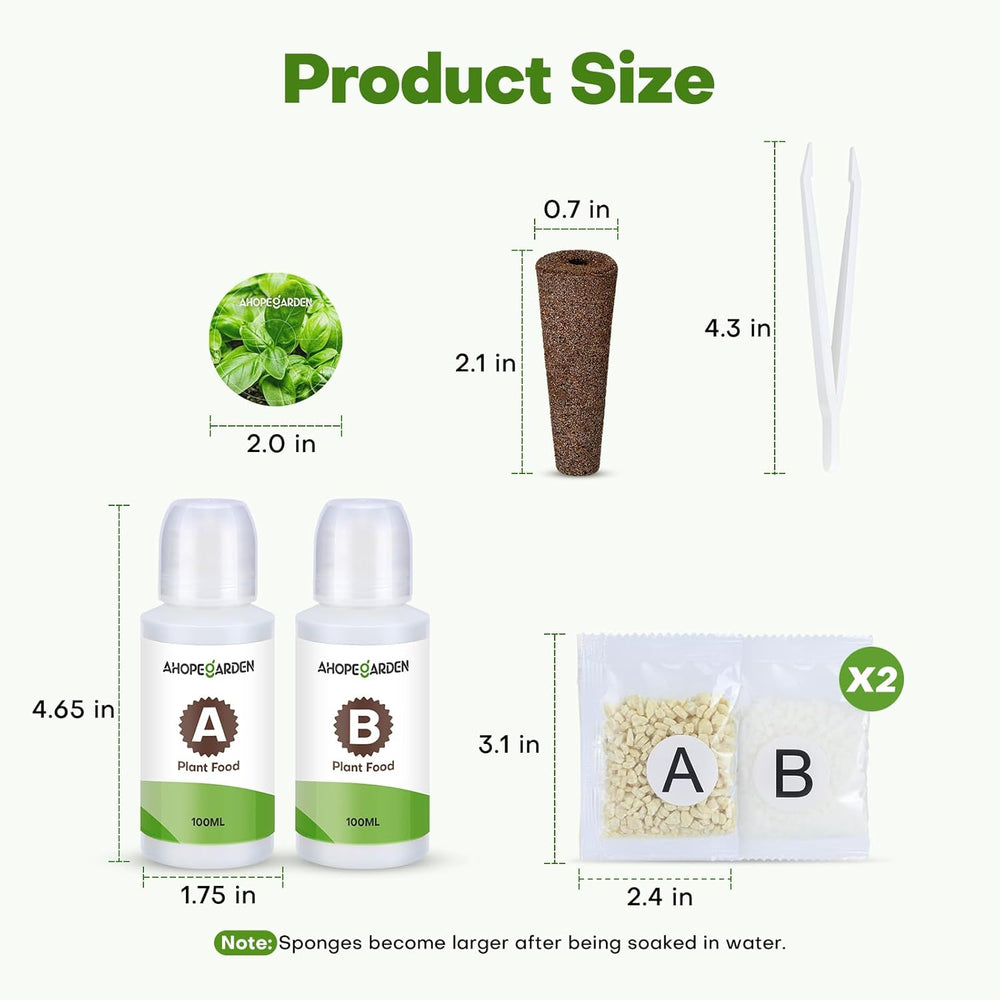 40-częściowy zestaw kapsułek z nasionami do hydroponicznego systemu uprawy w pomieszczeniach - regularne