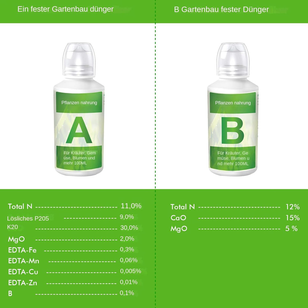 2 szt. Nawozy do roślin hydroponicznych, składniki odżywcze dla roślin hydroponicznych, nawozy hydroponiczne, roztwory składników odżywczych dla roślin hydroponicznych, nawozy do systemów hydroponicznych A i B