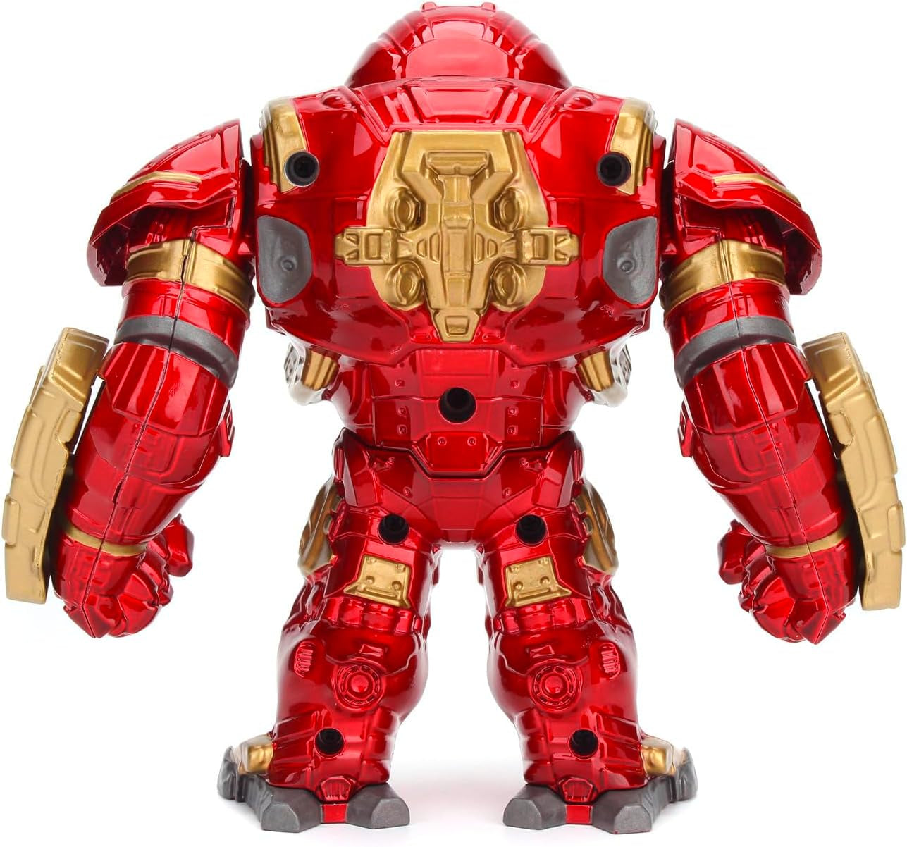 Jada Toys Marvel Figurka Hulkbuster i Ironman, otwarty i zamknięty hełm, figurki kolekcjonerskie, zestaw, odlew ciśnieniowy, czerwony, rozmiar: 6-calowe figurki Hulkbuster i 2-calowe figurki Ironman Naty Shop
