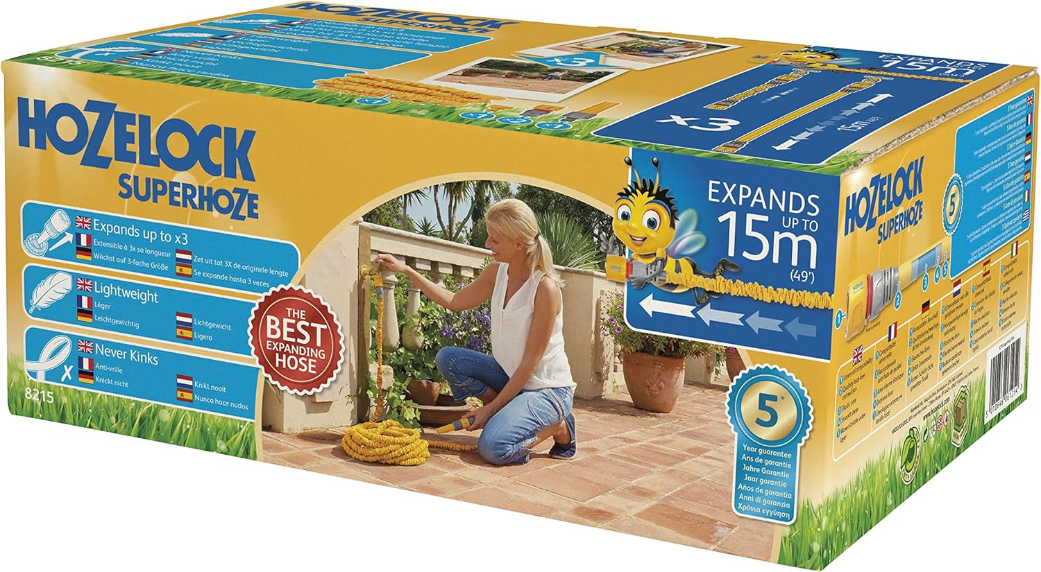 Furtun Hozelock Superhoze 40m, galben și gri