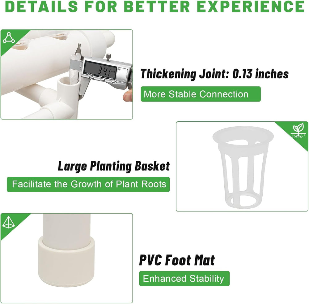 3-poziomowy zestaw do systemu uprawy hydroponicznej 108 miejsc uprawy System hydroponiczny do uprawy warzyw Zestaw do uprawy bezglebowej Zestawy hydroponiczne do warzyw liściastych.