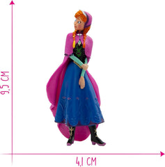 Bullyland 12960 - Spielfigur Prinzessin Anna aus Walt Disney Die Eiskönigin, ca. 9,5 cm, detailgetreu, ideal als kleines Geschenk für Kinder ab 3 Jahren