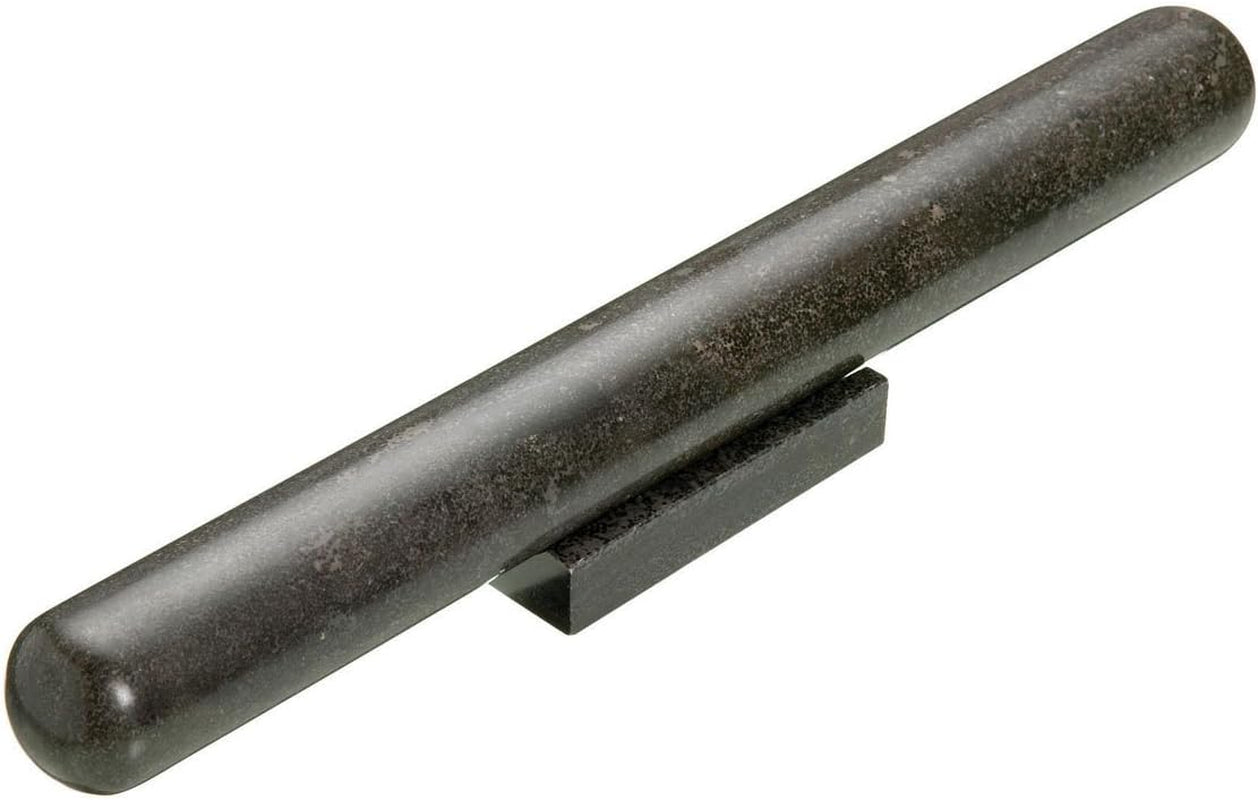 MasterClass Nudelholz und Ständer aus schwarzem Marmor, 1 - opakowanie, Schwarz