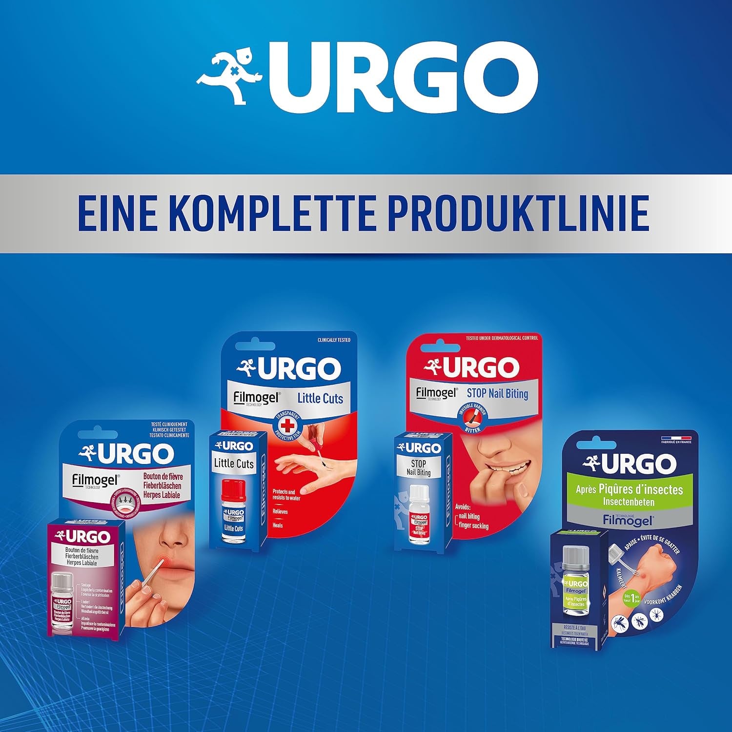 Urgo - Stop Red Nails - przezroczysty lakier do paznokci o gorzkim smaku - na obgryzione i zniszczone paznokcie oraz ssanie kciuka - od 3 roku życia - 9 ml - 40 aplikacji