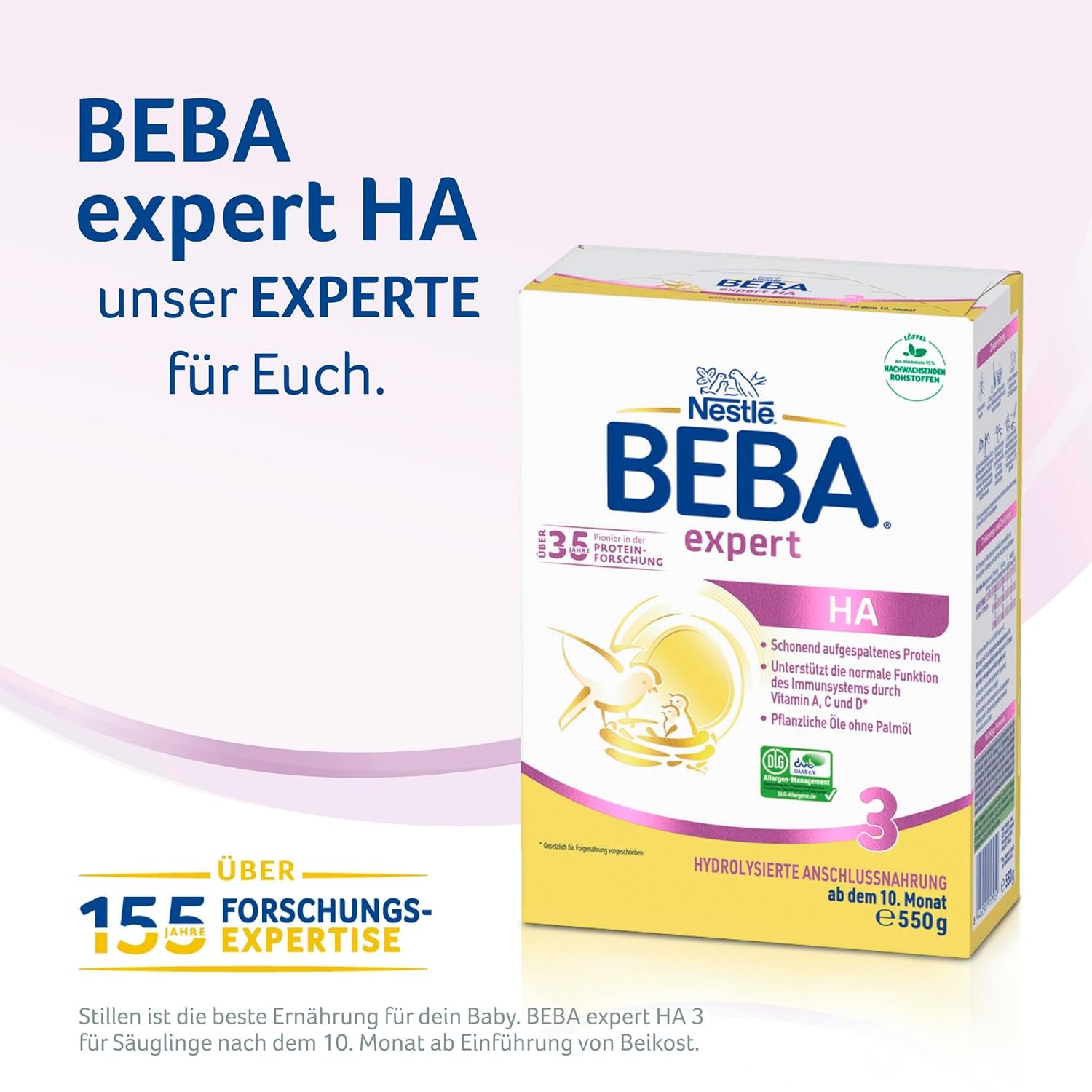 BEBA expert HA 3 Hydrolizowana formuła kontynuacyjna, od 10 miesiąca, 1 opakowanie (1 x 550 g)