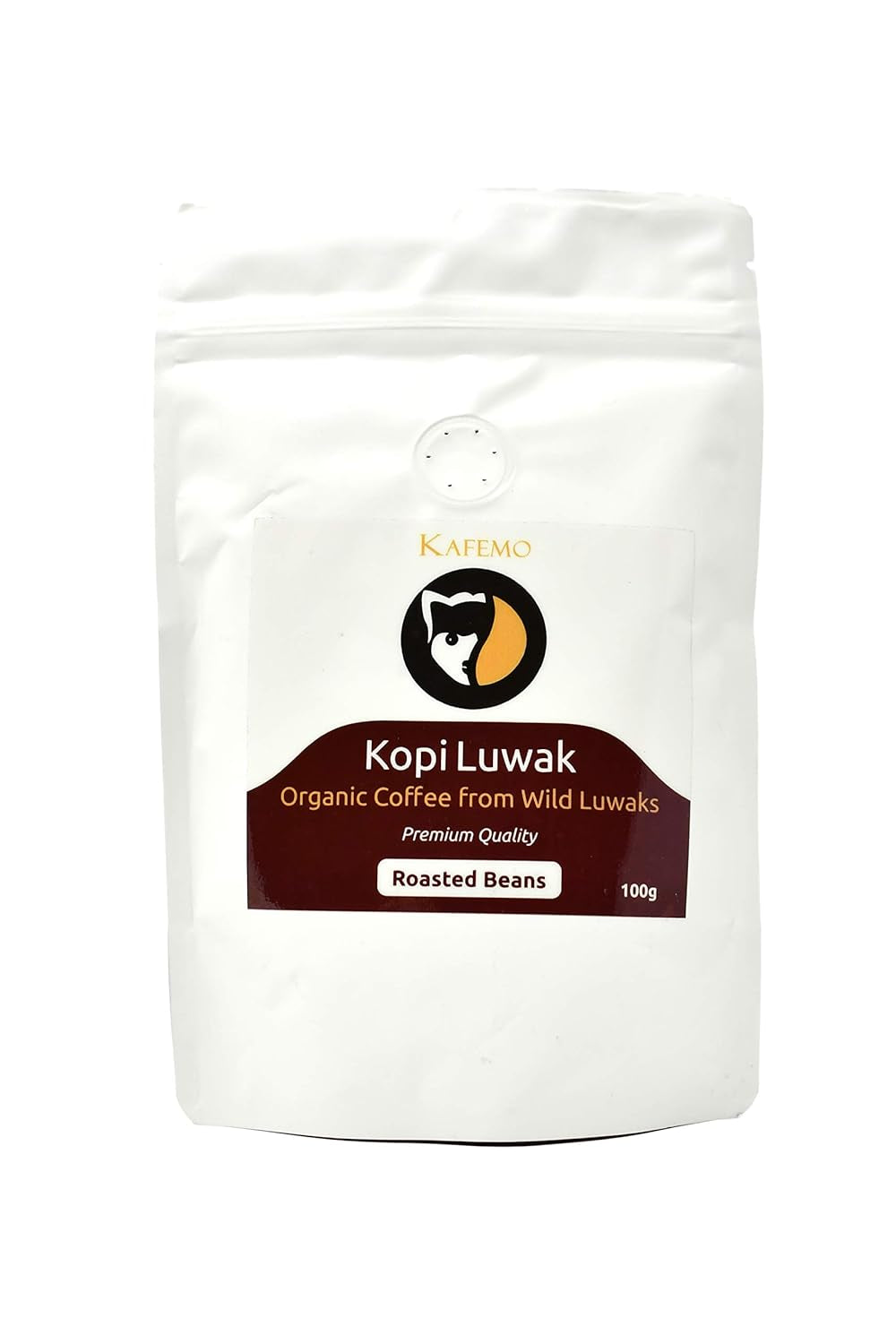 Kopi Luwak Premium (Cafea de la animale în libertate) - Boabe de cafea prăjite - Cea mai rară cafea din lume -