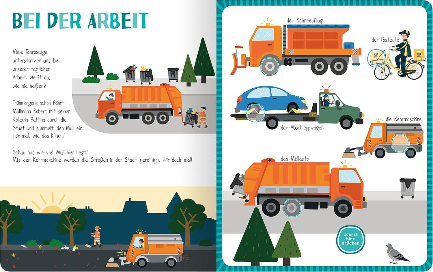 Cartea mea colorată cu sunete - Vehicule: cu peste 40 de sunete | Carte cu sunete de înaltă calitate cu sunete realiste de vehicule pentru copii cu vârsta de 24 de luni și peste Jucarii Bebe Naty Shop