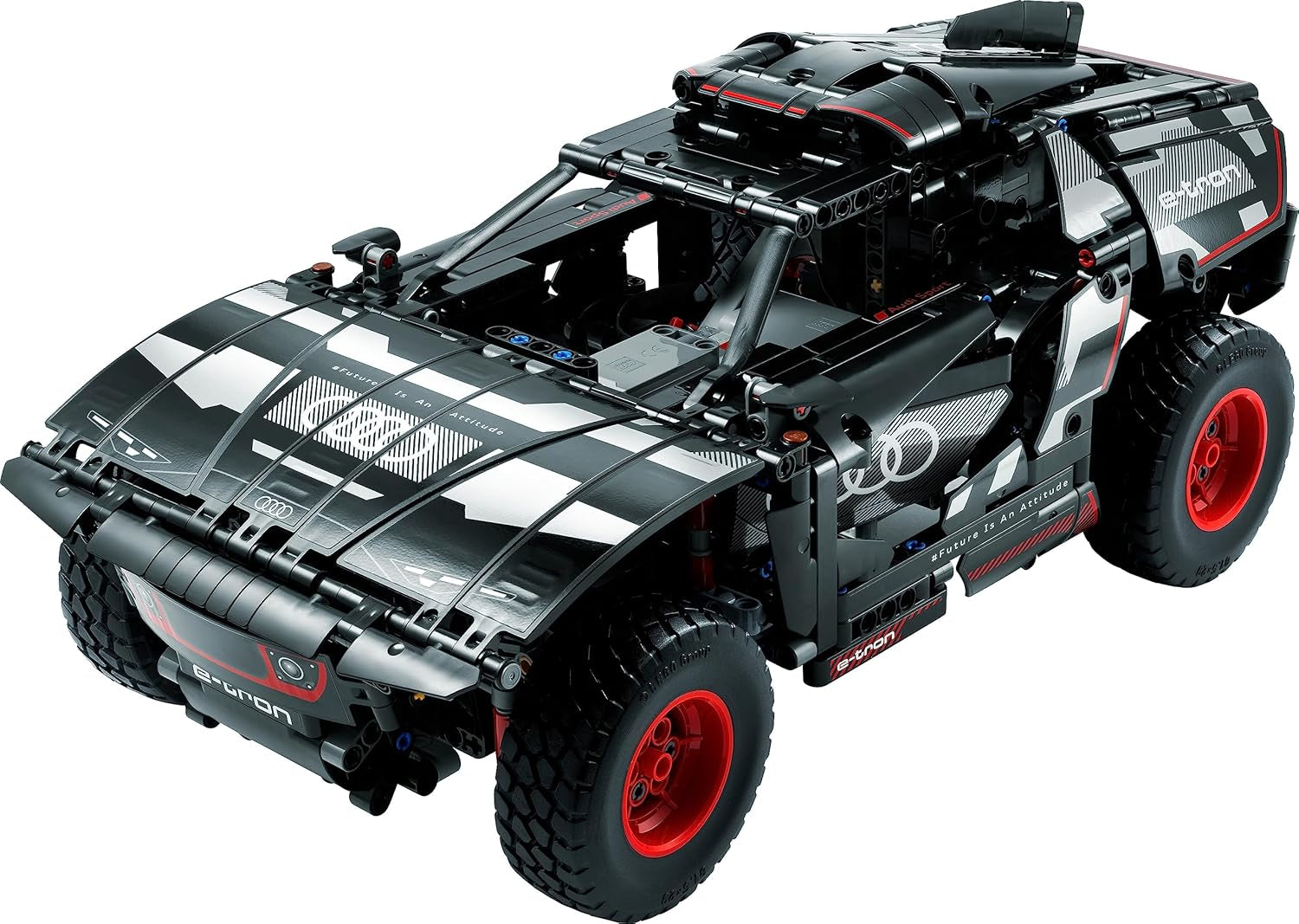 LEGO 42160 Technic Audi RS Q e-tron, zdalnie sterowany Rallye-Auto-Spielzeug, Dakar-Rallye-Geländewagen, App-steuerter RC mit Control+, Geschenk für Jungen, Mädchen und Fans ab 10 Jahren zum Bauen